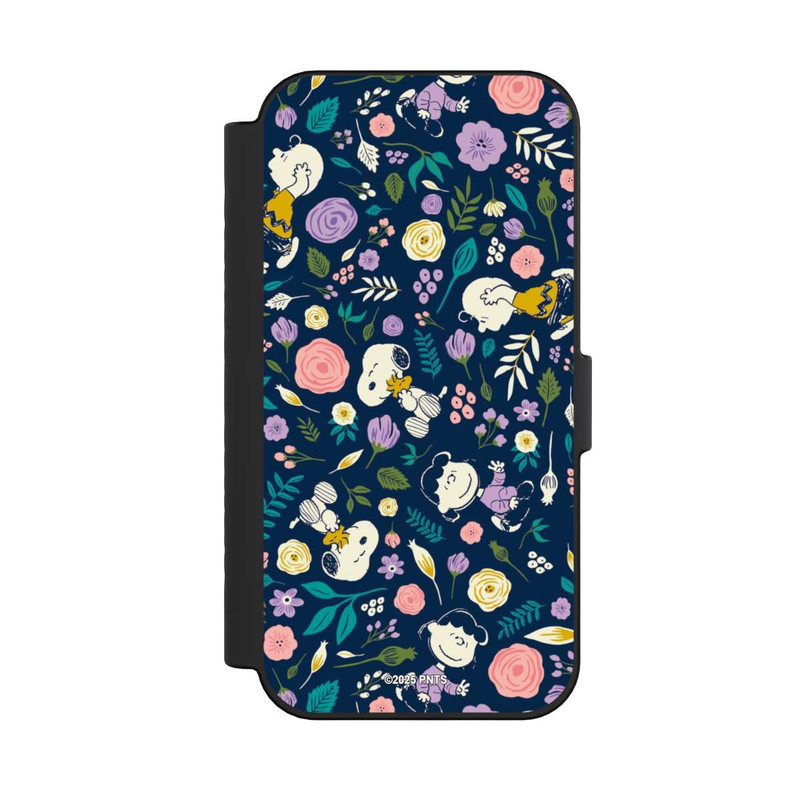 iPhone 16 NIVOflip Peanuts Dark Flower Pattern