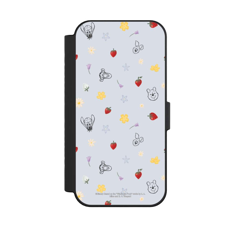 iPhone 16 NIVOflip Winnie the Pooh and Friends Strawberry Pattern Blue