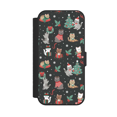 Apple iPhone 16 NIVOflip Christmas Festive Cute Holiday Kittens