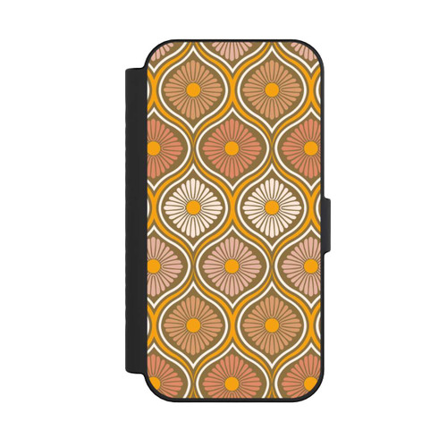 Apple iPhone 16 NIVOflip Groovy 70s Retro Mid-Century Daisy Flowers