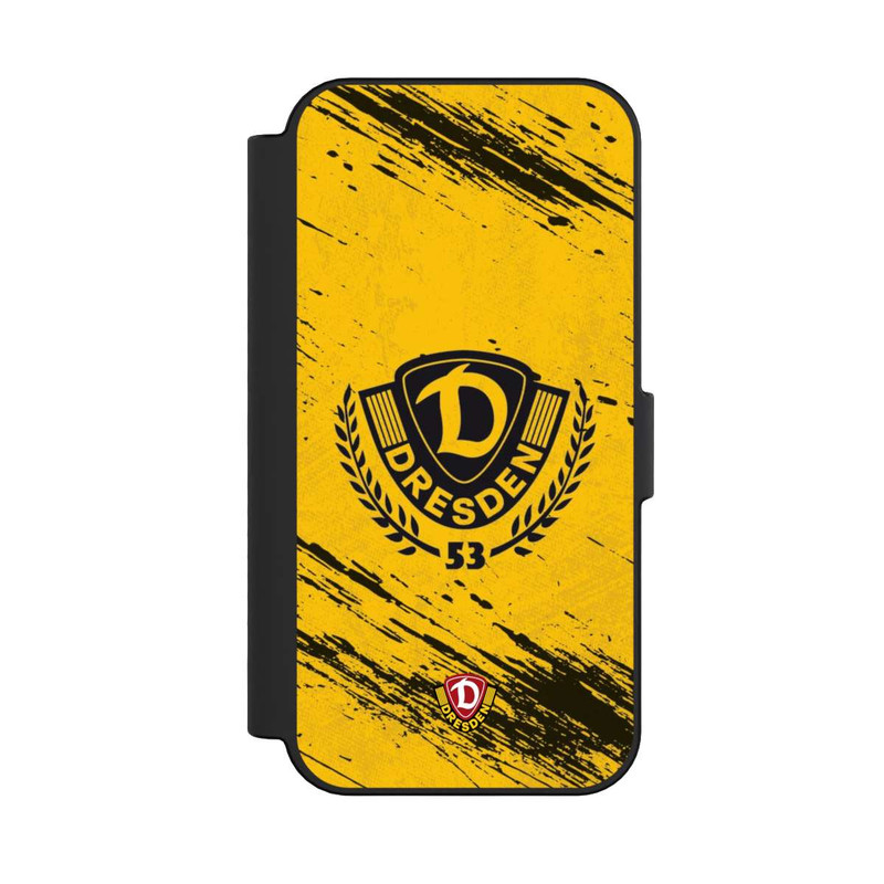 iPhone 16 NIVOflip Dynamo Dresden Gelb Schwarz