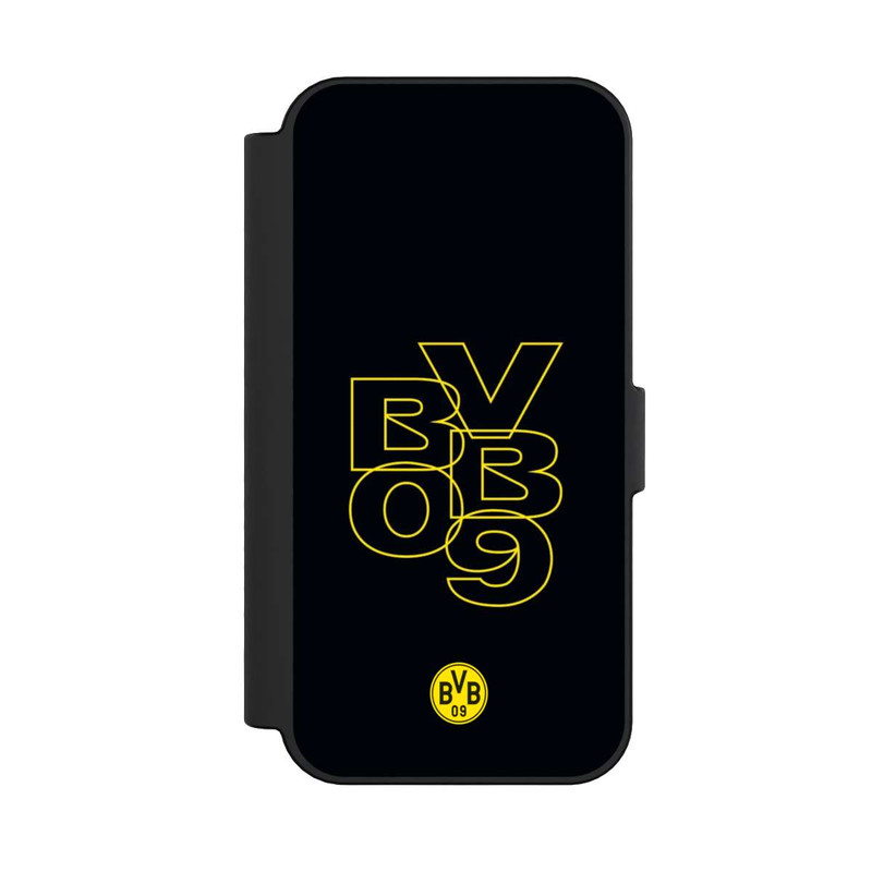 iPhone 16 NIVOflip BVB09 Gelb Schwarz