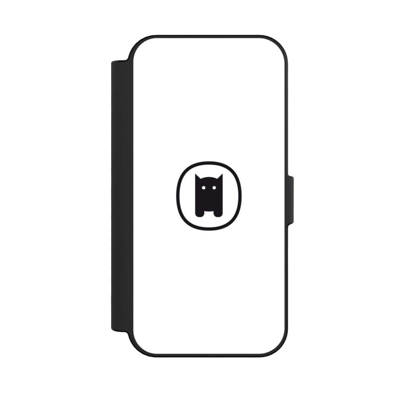 iPhone 16 NIVOflip Nivocase Logo Weiss
