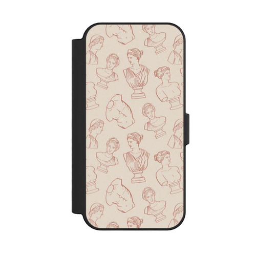 Apple iPhone 16 NIVOflip Griechische Büsten Art-Déco Braun