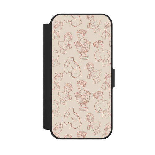 Apple iPhone 16 NIVOflip Griechische Büsten Art-Déco Braun