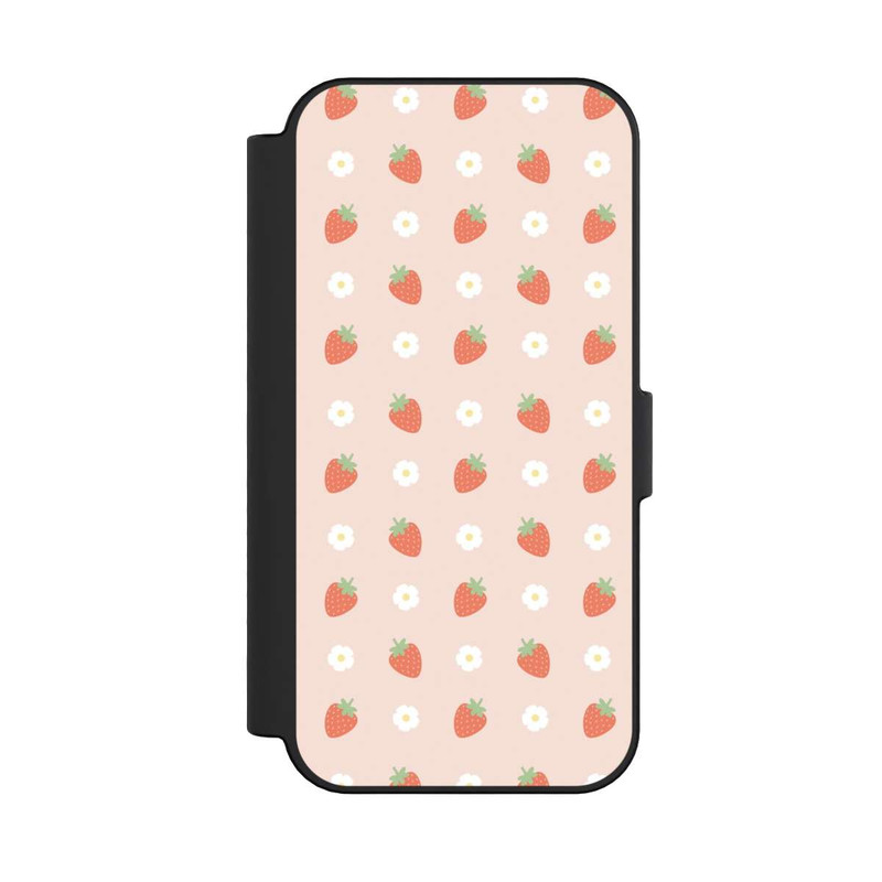 iPhone 16 NIVOflip Süße Erdbeeren Muster