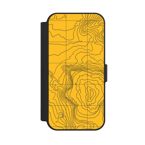 Apple iPhone 16 NIVOflip Berg gelbe Linien