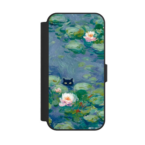 Apple iPhone 16 NIVOflip Katze im Teich Gemälde