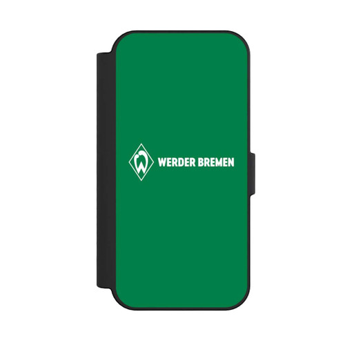 Apple iPhone 16 NIVOflip Werder Bremen Schriftzug Raute Grün