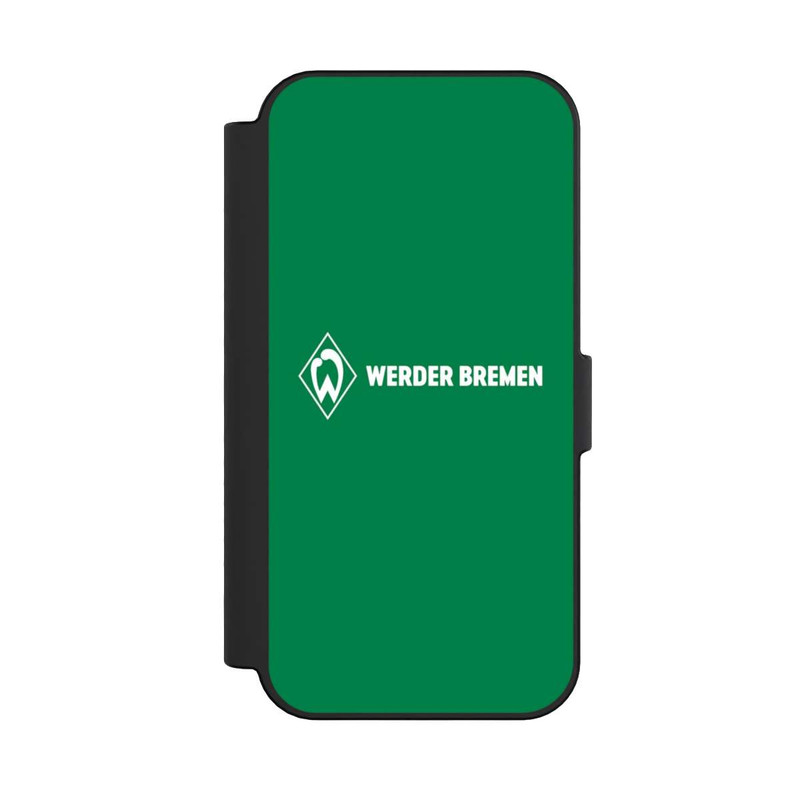 iPhone 16 NIVOflip Werder Bremen Schriftzug Raute Grün