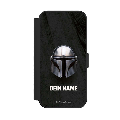 Apple iPhone 16 NIVOflip Star Wars Mandalorian Black Helmet Personalisierbar