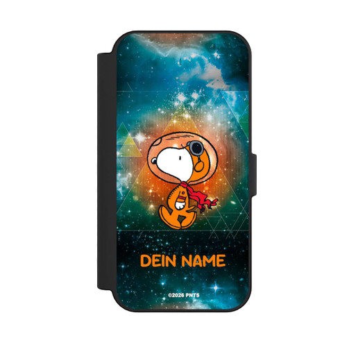 Apple iPhone 16 NIVOflip Snoopy Weltraumreisender Personalisierbar