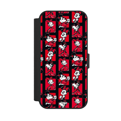 Apple iPhone 16 NIVOflip Micky Maus Racing Muster Rot