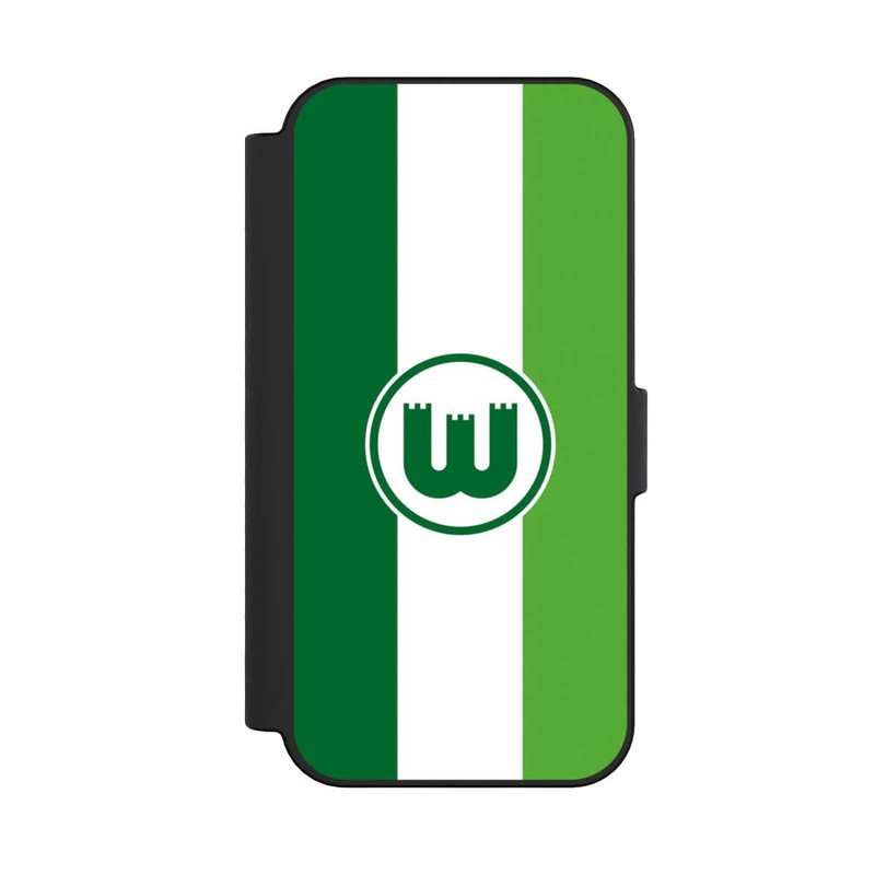 iPhone 16 NIVOflip VfL Wolfsburg Zinnenwappen Streifen
