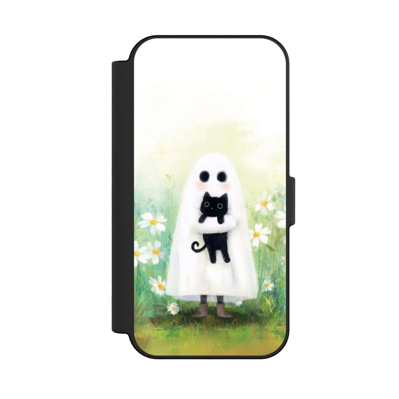 iPhone 16 NIVOflip Geist und Katze Halloween mit KI