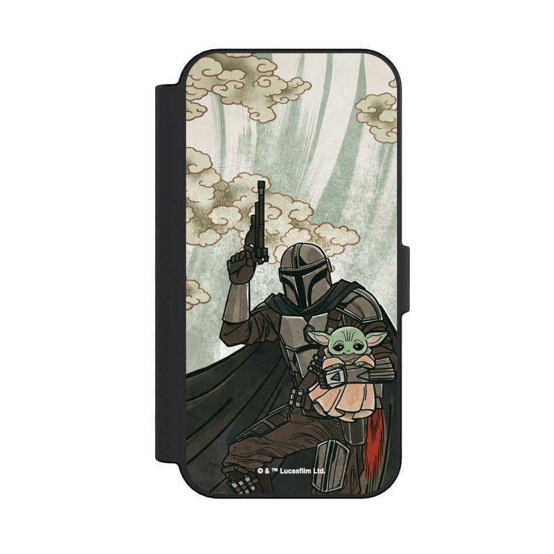 iPhone 16 NIVOflip Mandalorian and Child style japonais