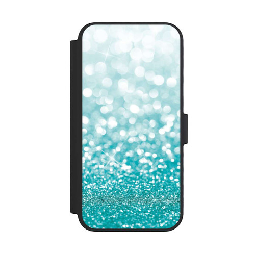 Apple iPhone 16 Pro NIVOflip Pluie de Paillettes Pétroles Look