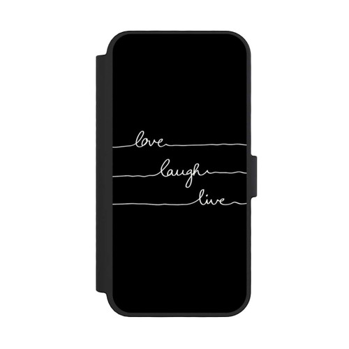 Apple iPhone 16 Pro NIVOflip Love Laugh Live weiß/schwarz