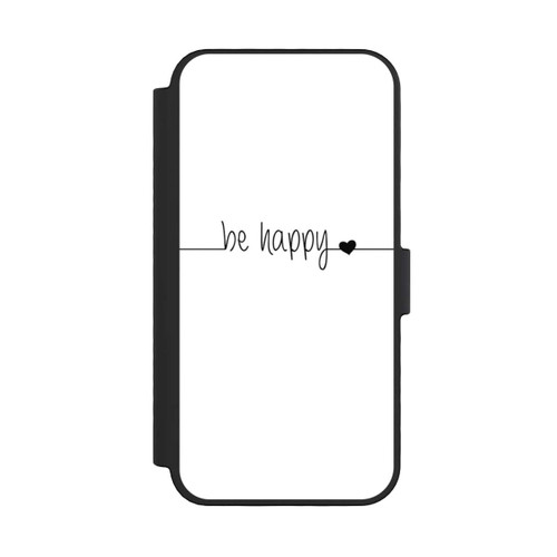 Apple iPhone 16 Pro NIVOflip Be Happy Weisser Hintergrund