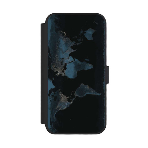 Apple iPhone 16 Pro NIVOflip Carte du Monde Nuit