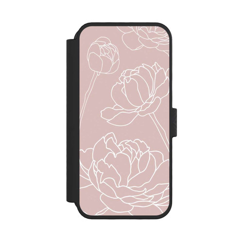 Apple iPhone 16 Pro NIVOflip Blume auf Pink