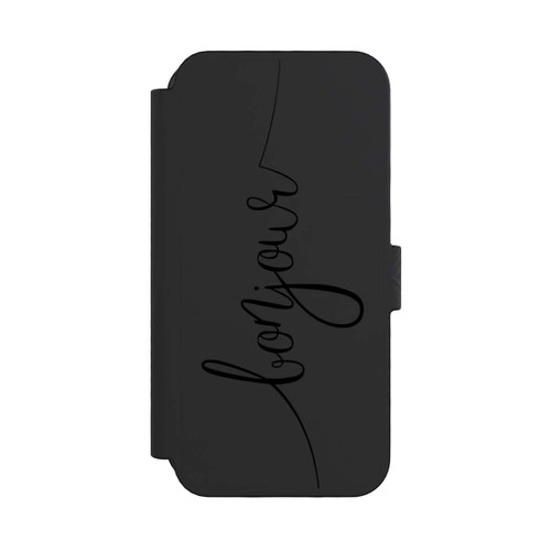 Apple iPhone 16 Pro NIVOflip Bonjour Schwarz ohne Hintergrund