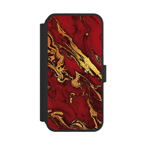 Apple iPhone 16 Pro NIVOflip Red Gold Marble Look