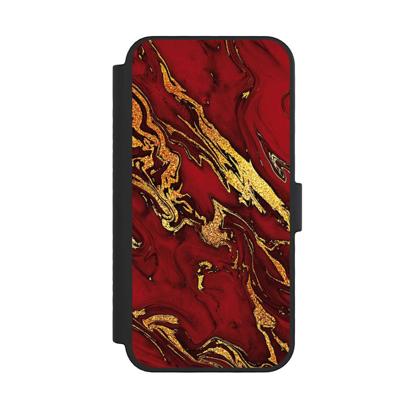 iPhone 16 Pro NIVOflip Red Gold Marble Look