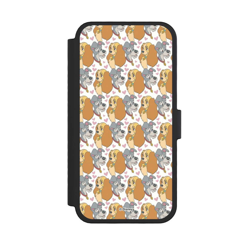 iPhone 16 Pro NIVOflip Susi und Strolch Muster Herzen