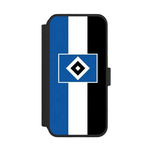 Apple iPhone 16 Pro NIVOflip HSV Streifen - Blau-Weiß-Schwarz