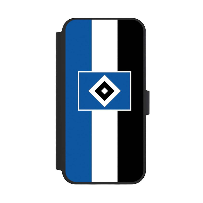 iPhone 16 Pro NIVOflip HSV Streifen - Blau-Weiß-Schwarz