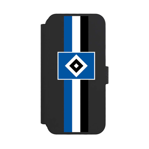 Apple iPhone 16 Pro NIVOflip HSV Streifen - Blau-Weiß-Schwarz - ohne Hintergrund