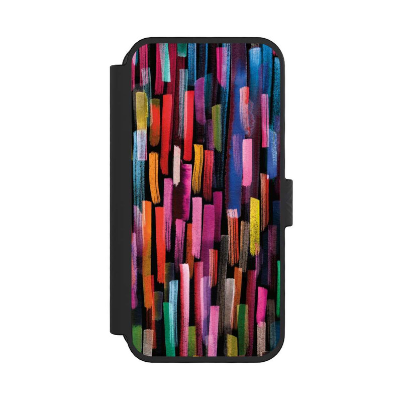 iPhone 16 Pro NIVOflip Colourful Brushstrokes Black