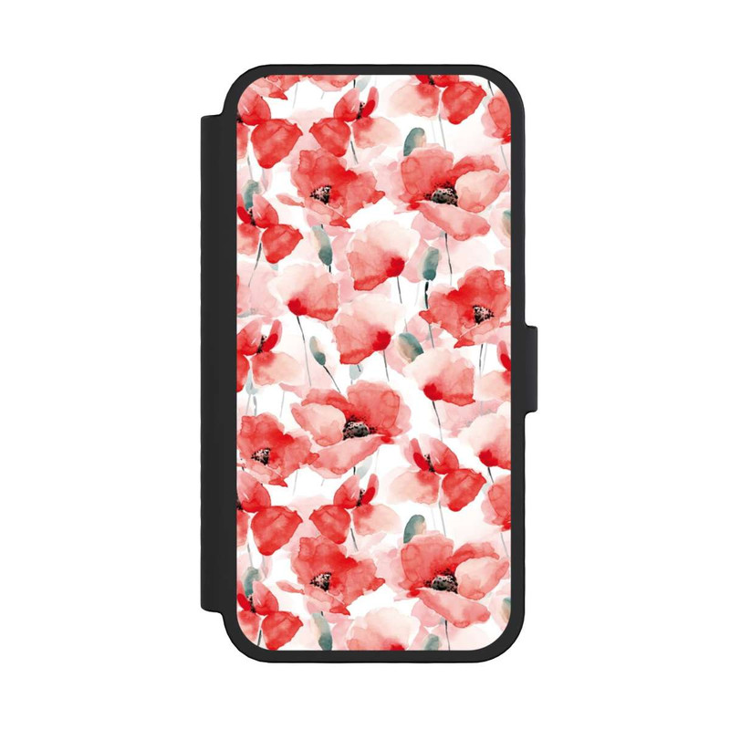 iPhone 16 Pro NIVOflip Mohnblumen Muster