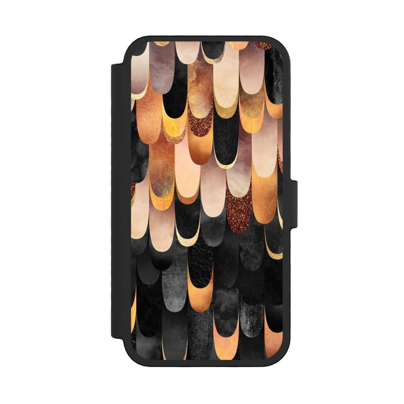 iPhone 16 Pro NIVOflip Gefiedertes Kupfer und Schwarz
