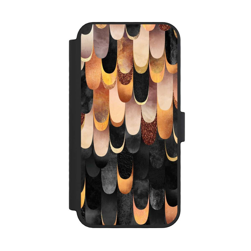 iPhone 16 Pro NIVOflip Gefiedertes Kupfer und Schwarz