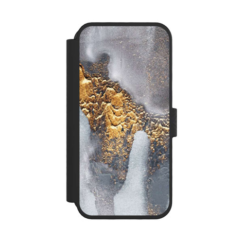 Apple iPhone 16 Pro NIVOflip Beton-Gold-Glitzerlook