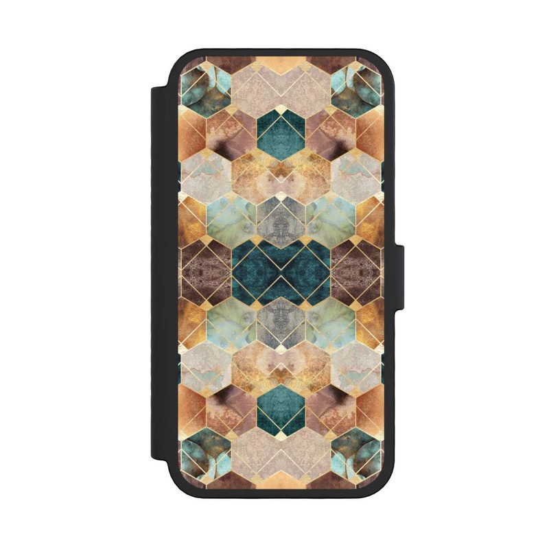 iPhone 16 Pro NIVOflip Hexagones et diamants naturels