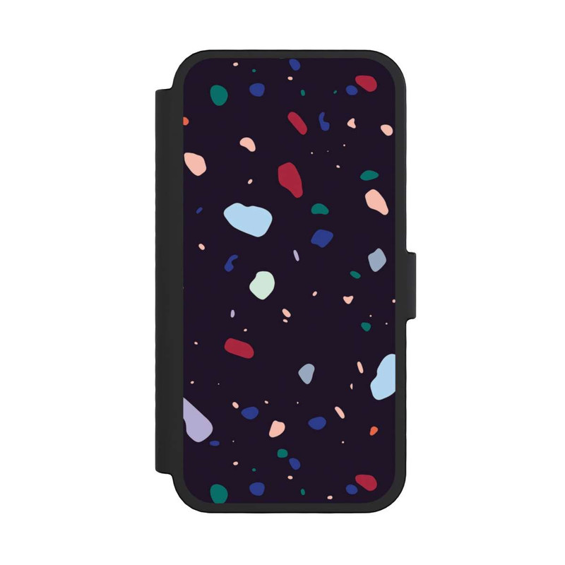 iPhone 16 Pro NIVOflip Terrazzo arrondi foncé moderne