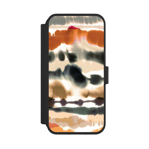 Apple iPhone 16 Pro NIVOflip Soft Nautical Watercolor Lines Orange