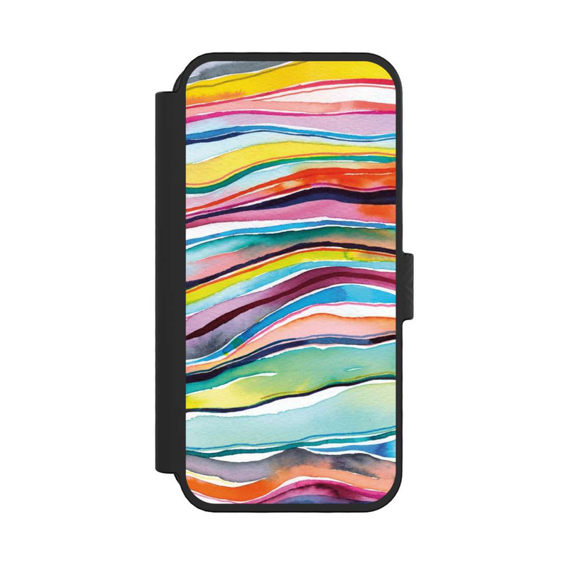 iPhone 16 Pro NIVOflip Watercolor Agate Layers
