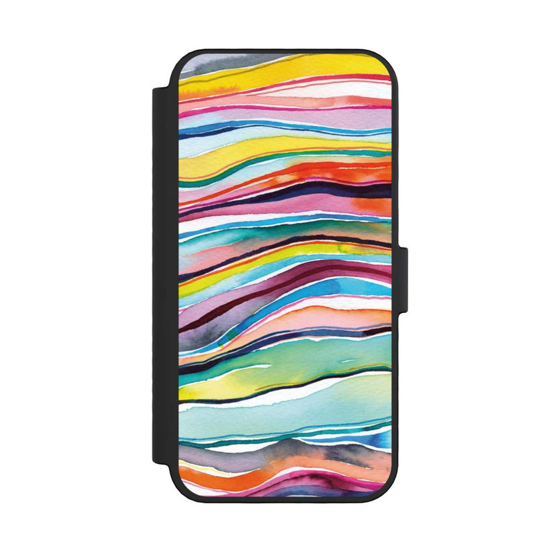 iPhone 16 Pro NIVOflip Couches d'agate aquarelle