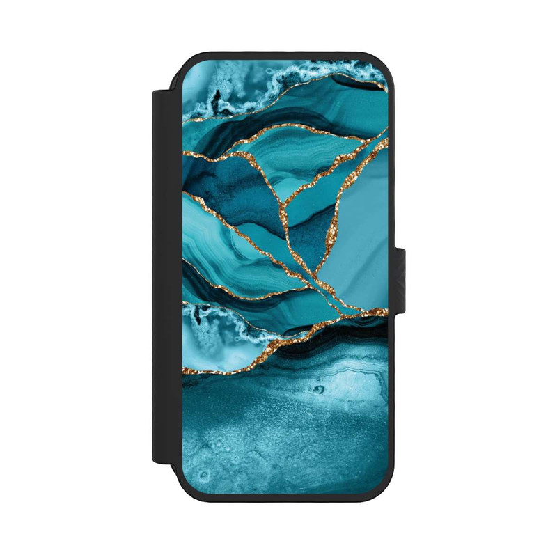 iPhone 16 Pro NIVOflip Ice Blue Marble Landscape