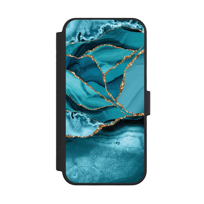 iPhone 16 Pro NIVOflip Marbre Bleu Glacier