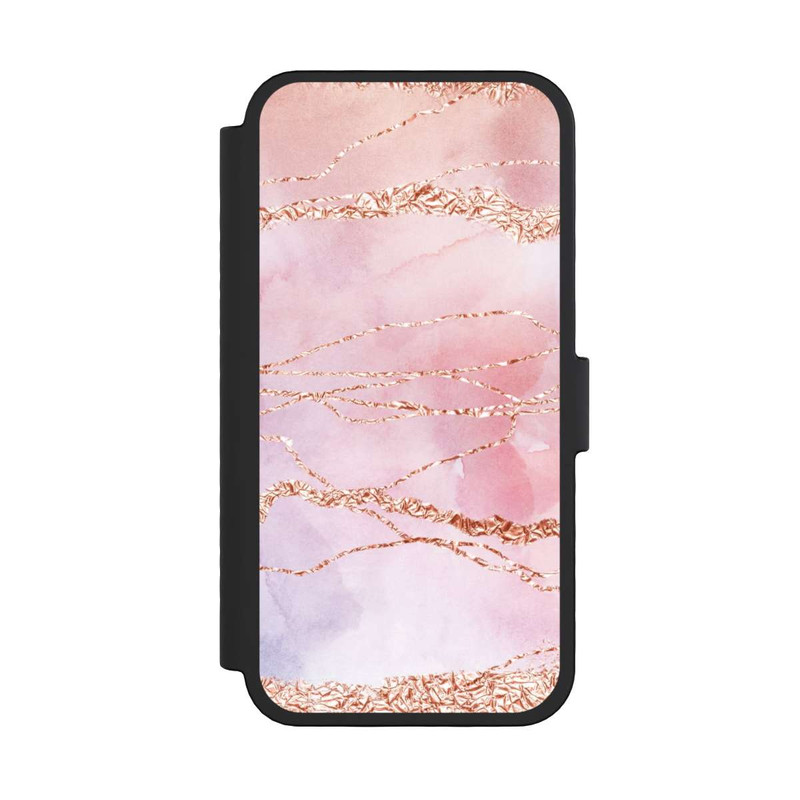 iPhone 16 Pro NIVOflip Glitzer Look Pink Mädchen Marmor