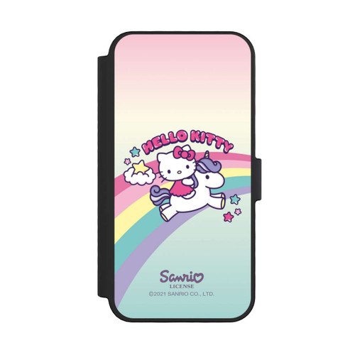 Apple iPhone 16 Pro NIVOflip Hello Kitty Regenbogen 