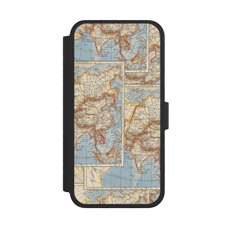 iPhone 16 Pro NIVOflip Carte du monde vintage