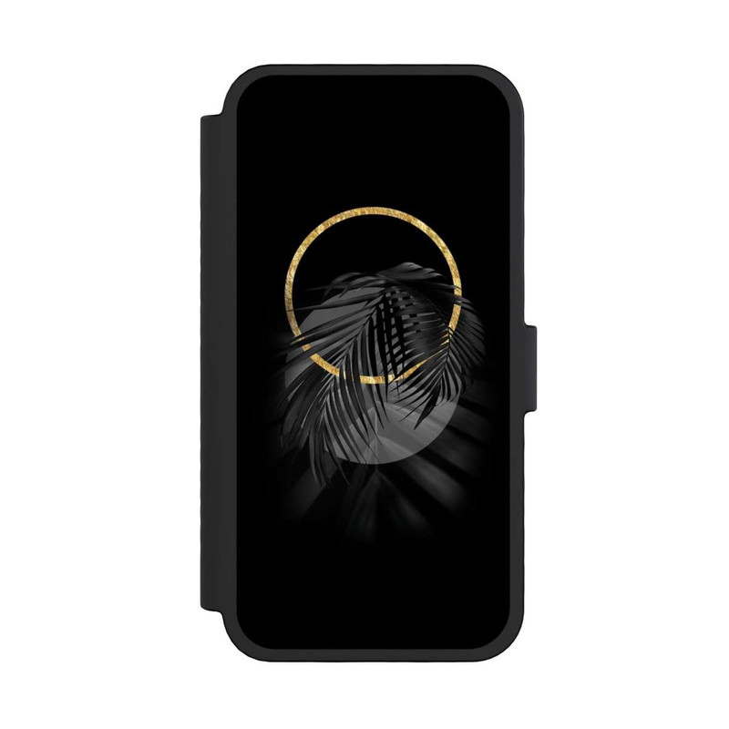 iPhone 16 Pro NIVOflip Feuille tropicale noire