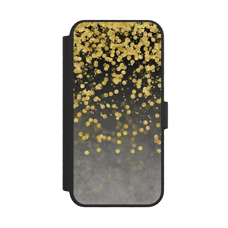 iPhone 16 Pro NIVOflip Pluie glamoureuse dorée
