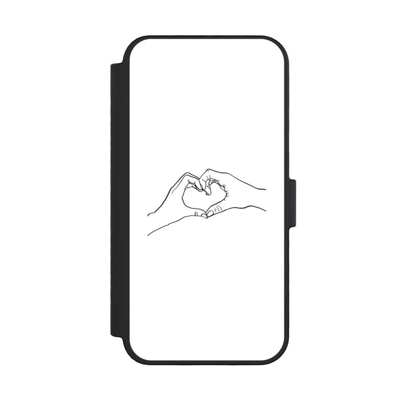iPhone 16 Pro NIVOflip Line Art mains d'amour